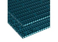 Rexnord 874.43.15 20.08" Width, 1" Pitch, Flush Grid, Green Low Friction Acetal, Straight Running, 2 Positrack, 1000FG MatTop Ch
