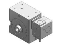 Hub City 0230-24063 100:1 Ratio, Cast Iron Double-Reduction Worm Reducer | YarinInd