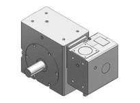 Hub City 0230-30137 2000:1 Ratio, Cast Iron Double-Reduction Worm Reducer, 0.625" Input Diameter, 1.375" Output Diameter, Shaft 