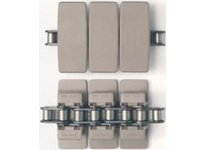 System Plast LF1873TAB-K1000 1873 Series Side-Flexing Chain, 10" Width, 1.5" Pitch, 0.16" Flight Thickness, LF, Two-Piece Plate 