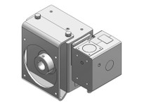 Hub City 0230-30263 100:1 Ratio, Cast Iron Double-Reduction Worm Reducer | Industrial Solutions