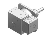 Hub City 0230-30907 300:1 Ratio, Cast Iron Double-Reduction Worm Reducer, 0.625" Input Diameter, 1.438" Output Diameter, Shaft I