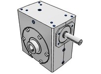 Hub City 0230-46998 60:1 Ratio, Cast Iron Single-Reduction Worm Reducer, 0.75" Input Diameter, 1.250" Output Diameter, Shaft Inp