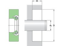 SKFSEAL 186X226X16 HS8 R NBR Single Lip Flex Design | YarinInd