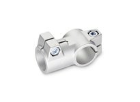 192-B2.00-B2.00-65-2-BL JW Wincoaluminum matte 5.83 inch long B2.00 diameter t-angle connector clamp with stainless steel cap sc