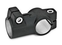 192-B40-B40-56-2-SW JW Wincoaluminum powder coated 5.08 inch long B40 diameter t-angle connector clamp with stainless steel cap 