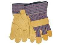 MCR 1960L Grain Pigskin Leather Palm Gunn Pattern | Durable Work Gloves