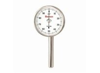 Starrett 196B1 W/SLC Back Plunger Dial Indicator, .200" Range, 0-100 Dial Face, .001" Graduations, 3 Contact Points and Adaptor,