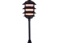 Orbit 2047-C-BK 4-TIER COMP. FLUOR. CLEAR PAGODA LIGHT - BLK | Industrial Lighting