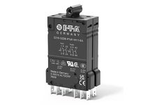E-T-A 2210-S221-P1M1-Z241-6A Thermal Magnetic Circuit Breaker 1077 2 Pole Plug-In 277VAC/65VDC M1 1NC AUX INT and ON 6A