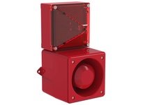 Pfannenberg 23112155152 DSF 10 115V AC TAS red Flash Light with 31 Tone 4-stage Sounder 110 dB (A) 115 VAC Combined S