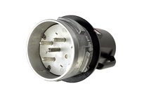 Meltric 26-91043-50M DX9 PLUG METAL BLACK SIZE 9 IP 65 3P+G 100 A 480 VAC 60 Hz M50 .910-1.380"