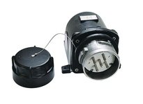 Meltric 26-96047-112 DX9 INLET/BOX METAL BLACK SIZE 9 IP 65 3P+N+G 100 A 480 VAC 60 Hz 1 1/2" NPT 1.250-1.812"