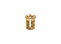 E-Z LOK 260-332-BR Threaded Insert for Plastic - Flanged - Brass - 10-32 Pack of 25