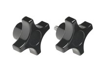 Davies Molding 2830-A Four Arm Thermoset Phenolic Female Insert Black ( Diameter=2 Height=1.00 Hub Diameter=0.875 Thread=5/16-18