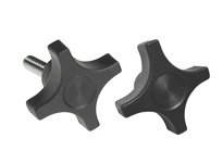 Davies Molding 2837-V Four Arm Thermplastic Projecting Stud Black ( Diameter=2.25 Height=1.00 Hub Diameter=1.00 Thread=5/16-18 T