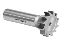 Whitney Tool 30062 Keyseat Milling Cutter, Carbide Tipped, Stagger Tooth Style 121 #810 (21), 1-1/4" Cut Diameter, 1/4" Cut Widt
