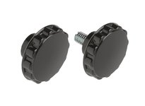 Davies Molding 3009-U Round Fluted Thermoset Phenolic Projecting Stud Black ( Diameter=1.5 Height=0.78 Hub Diameter=0.69 Thread=