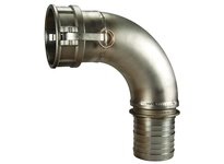 Dixon 300C-90SS Cam & Groove 90° Type C Coupler x Hose Shank Elbow | YarinInd