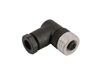 Remke 304CFW9 Single Key (M12) Micro-Link Field Attachable Connector 4 Pole Female 90 deg PG9 Entry