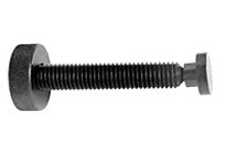 Te-Co 31342S Knurled Head Swivel Screw Clamp Assemblies - Small Pad, 3/8-16 Thread Size, 0.297" Diameter (E), 0.438" Outside Dia