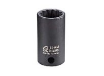 Sunex Tools 315MZRD 3/8" Dr. 15mm 12pt Semi-Deep Impact Socket | Durable Tools