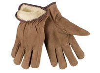 MCR 3170XXL Brown Split Leather Driver Pile Lined Keystone Thumb