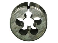 DRILLCO 31E080CB 8.0 x 1.25 x 1 Adjustable Round Split Dies High Speed Steel Bright