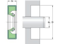 SKFSEAL 320X350X18 HDS1 R NBR Single Lip Flex Design | YarinInd