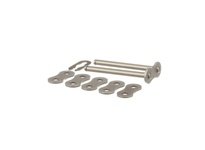 Morse 40-3 C/L S/C S/F Standard Roller Chain Spring Clip Connecting Link, Steel, 0.5" Chain Pitch, Chain Size 40, 3 Strands, 0.3