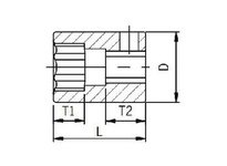 Sunex Tools 322Z 3/8"DR11/16"12PT SAE SD IMP SC