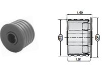 System Plast RETURN ROLLER - HDPE, 1.69" Length, Orange | Industrial Supplies