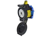 Meltric 35-14209-HAZ DSDC1 HAZ RECEPTACLE POLY BLACK SIZE 2 TYPE 4X 2P+G 20 A 250 VDC