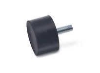 JWWINCO GN352-100-60-M16-S-55 Rubber Bumper Threaded Stud - M16
