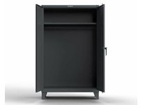 StrongHold 36-WR-241 Industrial Uniform Cabinet with Full-Width Hanging Rod 36x24x72 1 Shelves