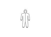 3659/2XL Microporous Coverall - Zipper Front w/Elastic | YarinInd