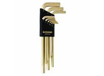 Bondhus 39199 Set 9 GoldGuard Plated Hex L-Wrenches | Premium Tools
