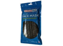 ReMadeUSA USA Made 3-Ply Disposable Black Face Masks 10 pack [MADE IN THE USA]