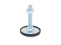 JWWINCO 40-40-3/8X16-75-A1-SK GN40-40-3/8X16-75-A1-SK Leveling Feet, Steel, Thread:3/8-16" Stud:2.95"