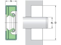 SKFSEAL 400X460X28 HDSA2 RD NBR single lip XNBR excluder lip Flex design S.S. spring oil seal