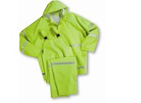 4031/L West Chester 3pc. 35mm PVC/Poly Rainsuit Hi-Vis Yellow | Durable Gear