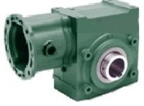 Dodge 40A50R14 50:1 Ratio Right Side Solid Output Shaft 140TC Flange 4" Center Distance Green PaintRatio: 50:1Center Distance: 4