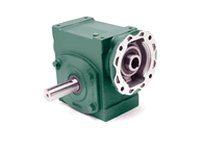 Dodge 40Q50L18 50:1 Ratio Left Side Solid Output Shaft 180TC Flange 4" Center Distance Green PaintRatio: 50:1Center Distance: 4"
