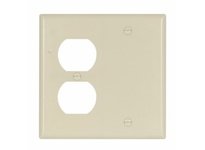 Cooper Eaton 4170V-BOX Wallplate 2G Dup/Blnk Thrmst Std Deep Ivory
