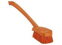 Vikan 41867 Brush Washing Stiff 15.75" PP/PBT Orange | YarinInd
