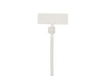 NSI 418F-ID 4 FLAG I.D CABLE TIE NATURAL 18LB MIN. | YarinInd