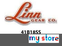 Linn Gear 41B18SS ALT STAINLESS STEEL SPROCKET B-TYPE HUB 18 TEETH 2.40" HUB DIA .875" LENGTH THROUGH BORE 1.00" BORE STD. KWY. 