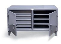 StrongHold 42.4-DS-363-4DB Counter-Height Workbench | Durable Storage Solution