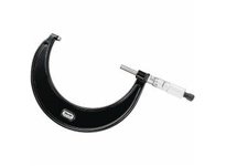 Starrett 436.1MXRL-125 Outside Micrometer, Ratchet Thimble, Carbide Anvil-Spindle, 100-125mm Range, 0.01mmOutside Micrometer, Ra