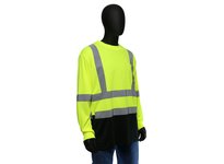 47410/4XL West Chester Class 3 Hi-Vis LY Long Sleeve T-Shirt Black Bottom